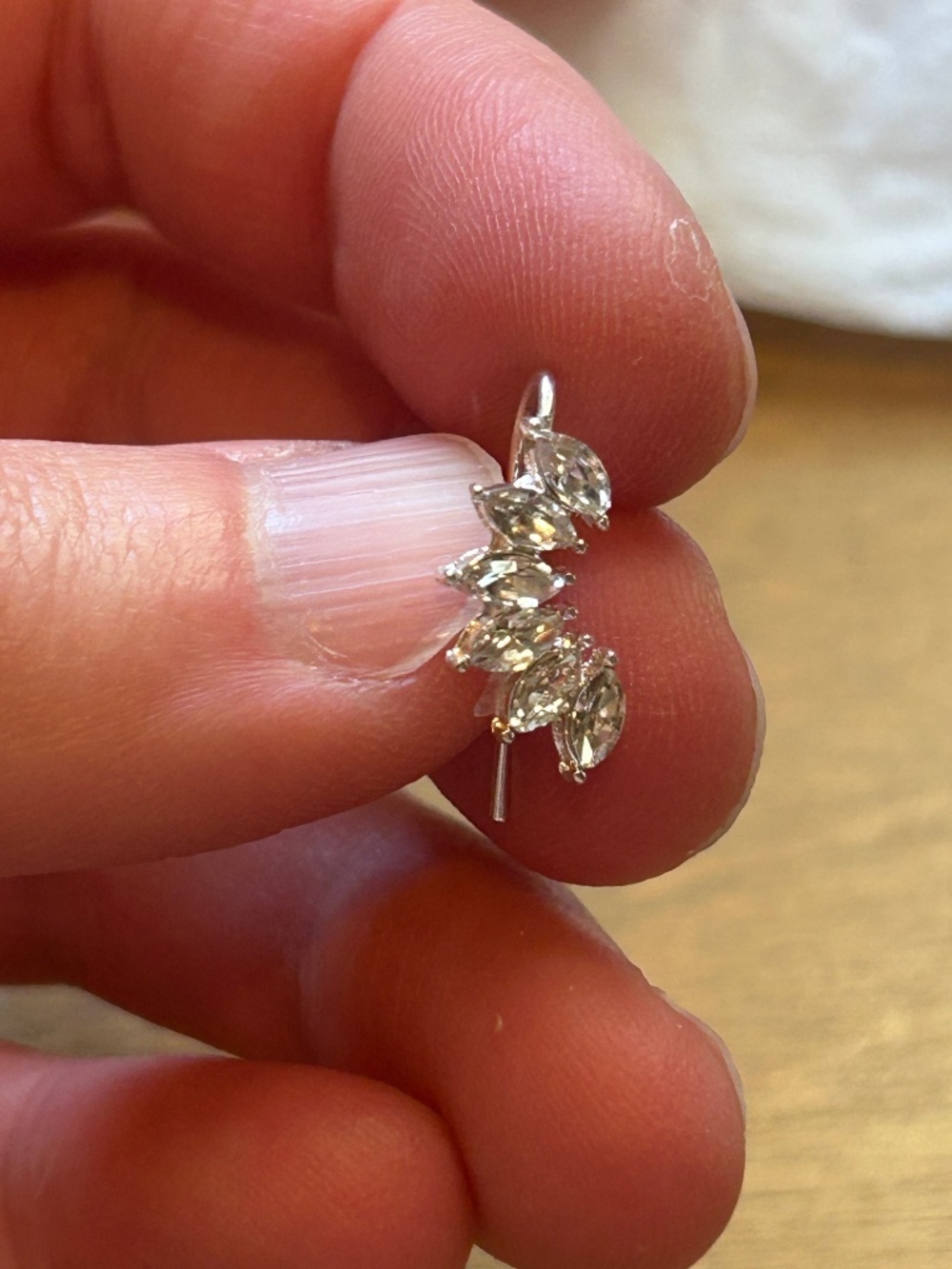 NWOT Avon Silver Crawler Earrings